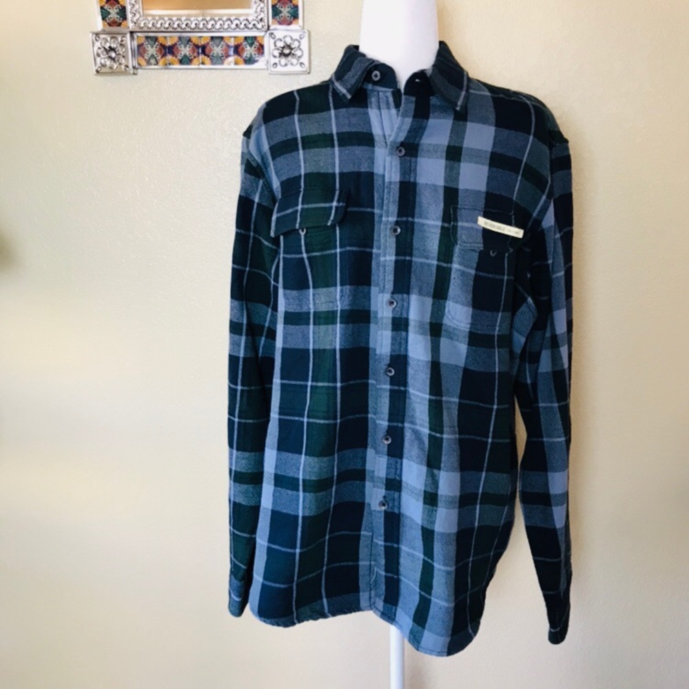 NEW Tailor Vintage Reversible Plaid Shirt